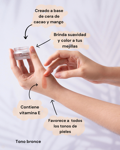 Blush Bronce | Textura cremosa | Párpados y mejillas | 20gr